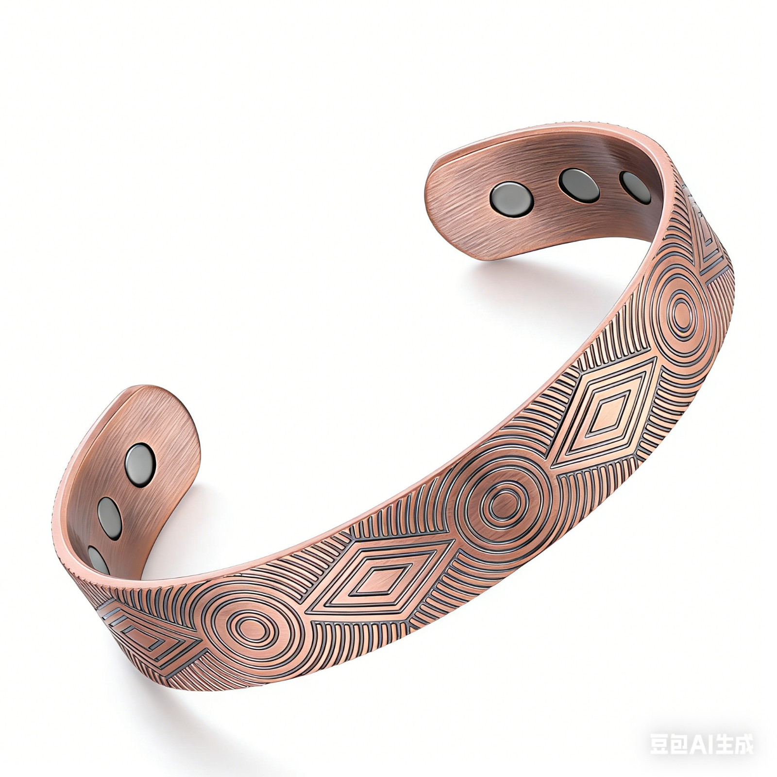 99% Solid Pure Copper Magnetic Bracelet Arthritis Pain Men Women Cuff Jewelry