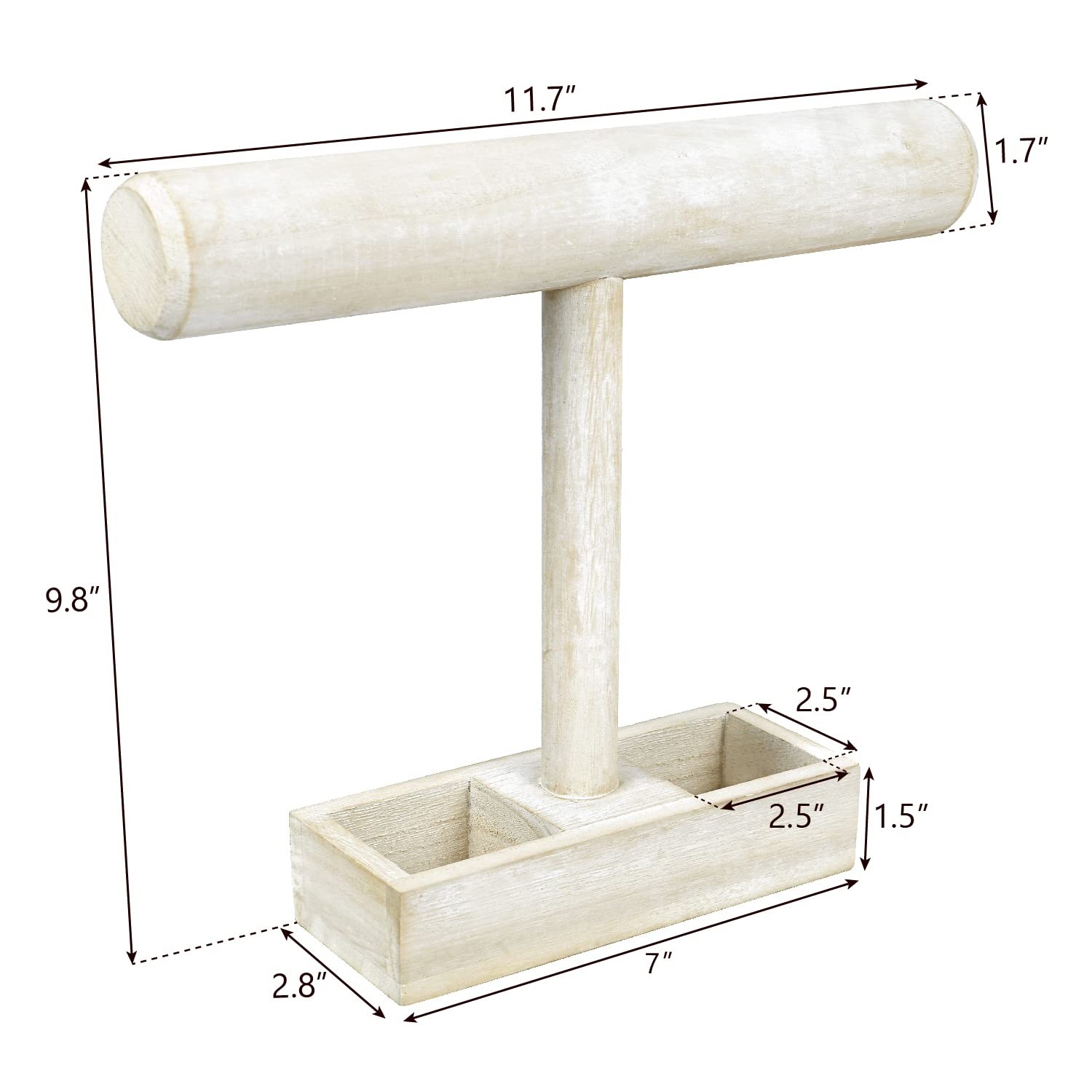 MOOCA Lightweight 11 3/4″W x 2 3/4″D x 9 3/4″H, 7) Wash White, w/Tray-1pc