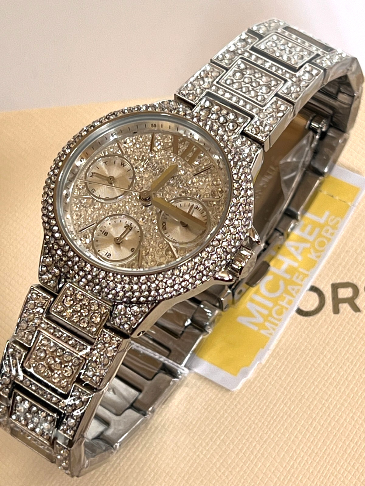 MICHAEL KORS MK6996 Mini Camille Pavé Silver-Tone Ladies Watch BNWT GiftBox $450