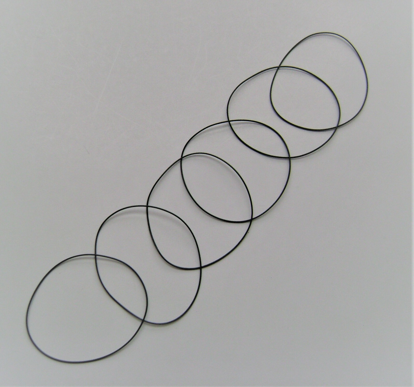 Watch gasket waterproof o ring thickness 0.4mm diameters 14.0 to 42.0mm 6 pcs.