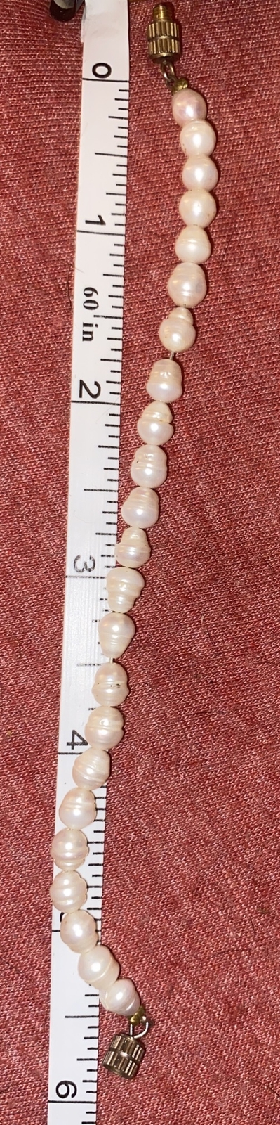 Real White pearl bracelet Approx 6in