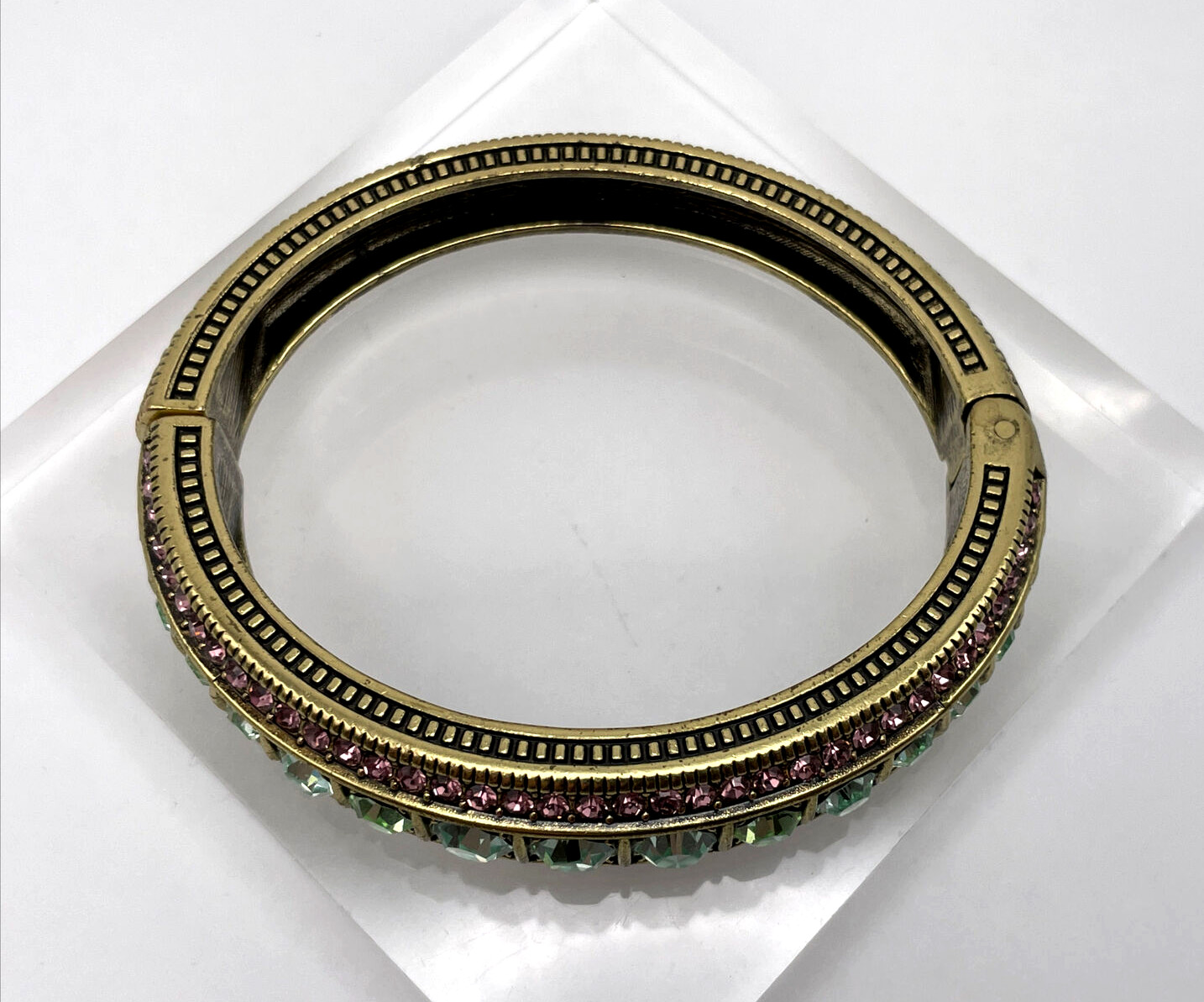 HEIDI DAUS “Everyday Elegance” Crystal Bracelet 2 Piece Set – Chrysolite – NIB