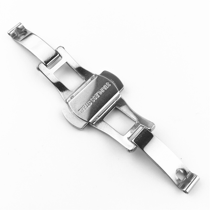 Premium Solid Stainless Steel Watch Buckle Butterfly Clasp15 18 19 21 23 25 27mm