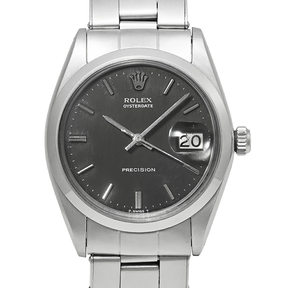 ROLEX Oysterdate 6694 Black Case Size 34mm x 34mm Men’s Used Watch #3134