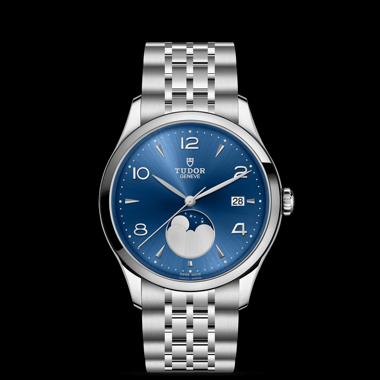 Tudor 1926 Luna Jubliee Bracelet Blue dial 39mm M91560-0002
