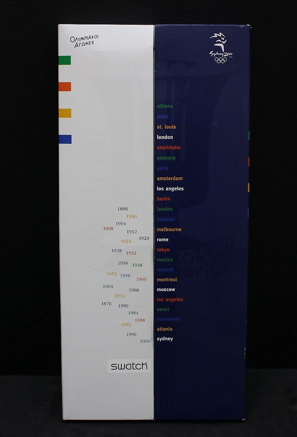 2000 Swatch Watch PACK 104 YEARS SPECIAL PACKAGING 2000 SYDNEY OLYMPICS #667 D-1