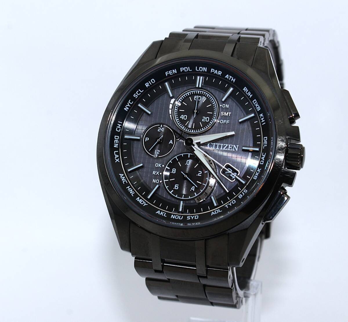 VRW 2046′ Watch CITIZEN AT8044 56E ATTESA Black Titanium Series BK Dial Men’s S