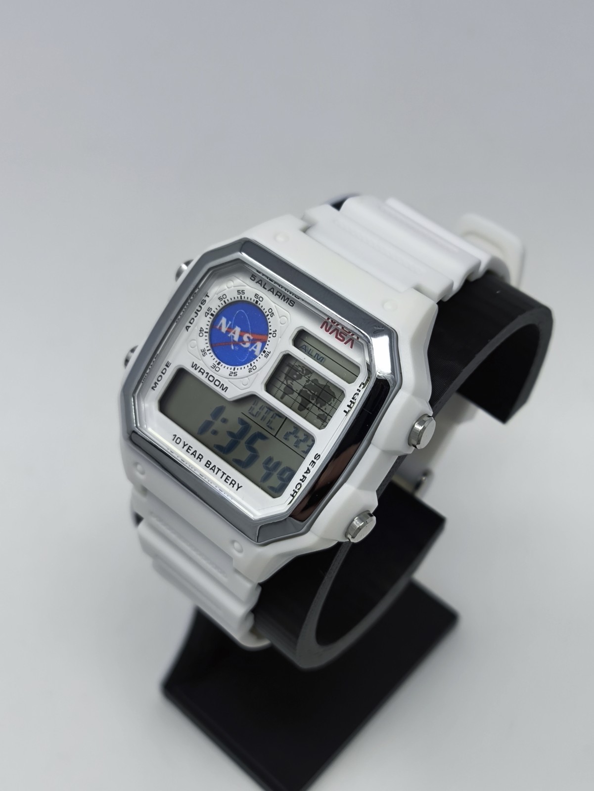 Stunning Custom Casio AE1200 Casio ‘NASA Royale’ Watch Full White UK Stock