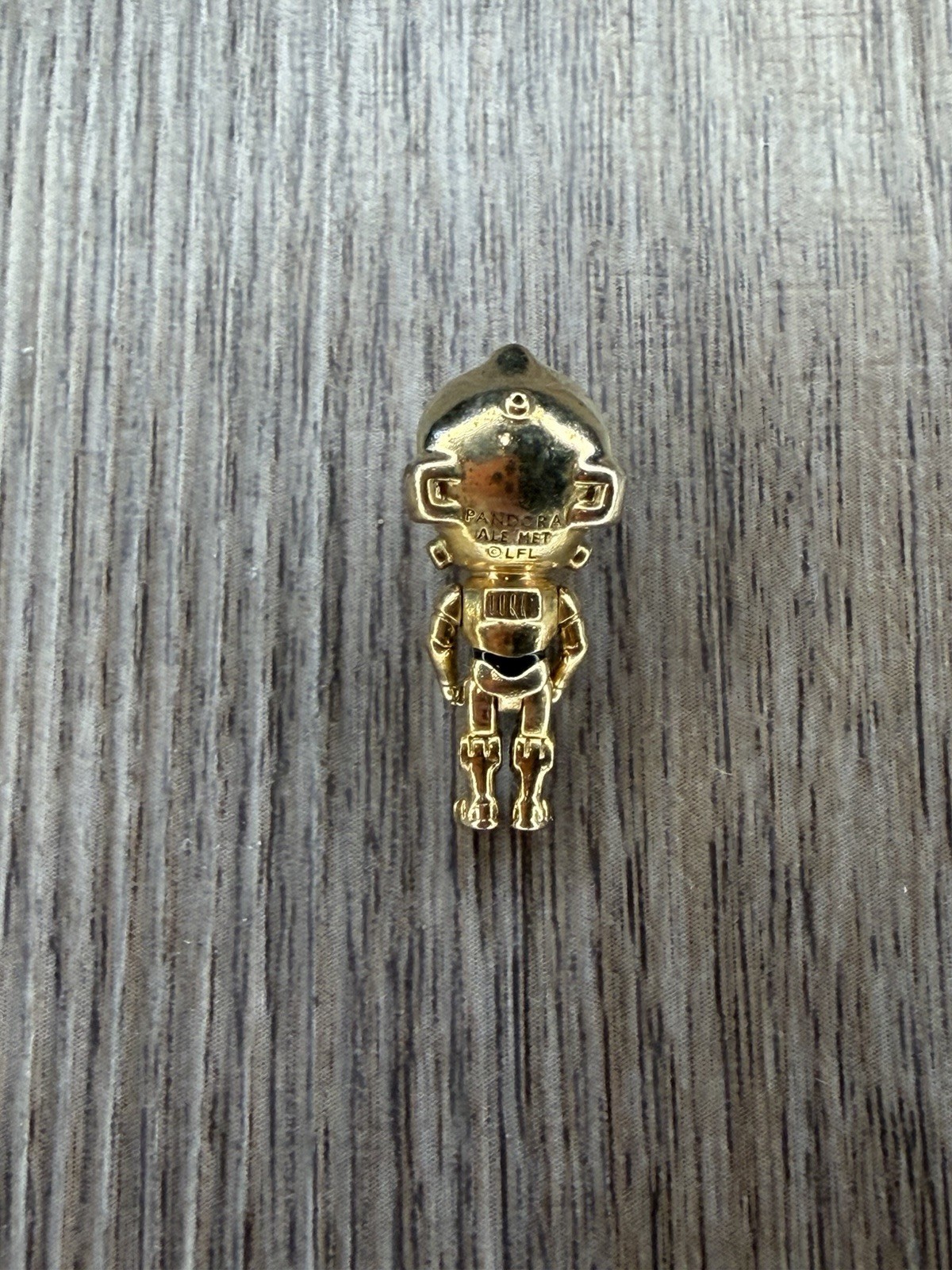 Pandora Disney Star Wars C-3PO Dangle Charm ALE Gold Plated Sterling Silver