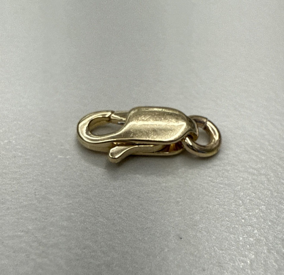 Effy 14k Yellow Gold Oval Lobster Lock 10.25 mm Clasp Finding Made In Italy