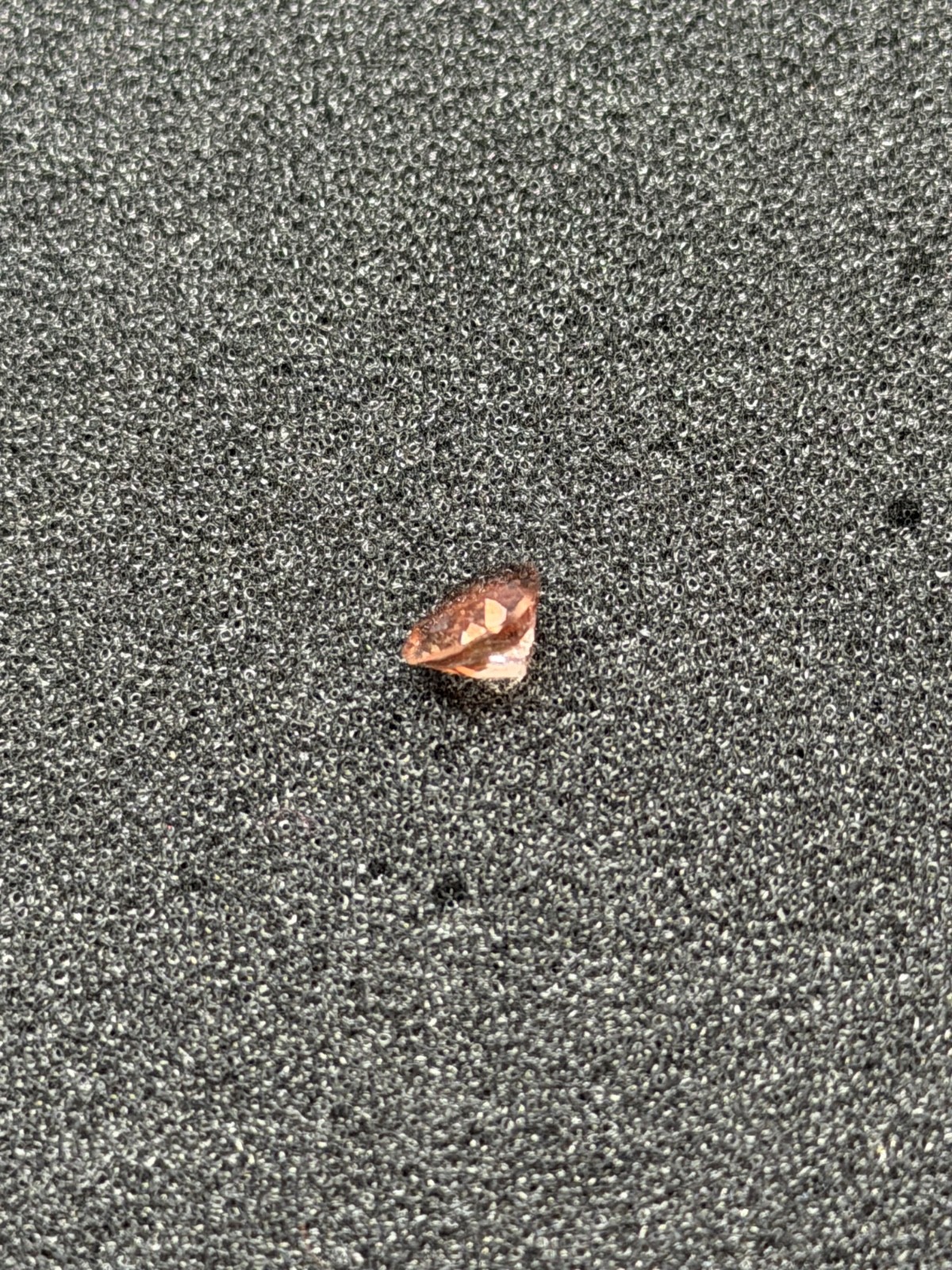 1.06ct Certified Oregon Sunstone Gold Green Pink Dichroic Schiller Trillion Cut