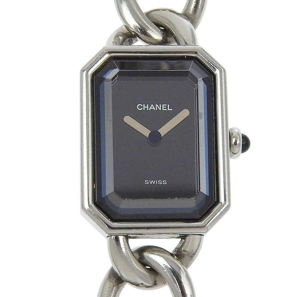 CHANEL Premiere L Watches H0452 blackDial Stainless Steel Quartz Analog di…