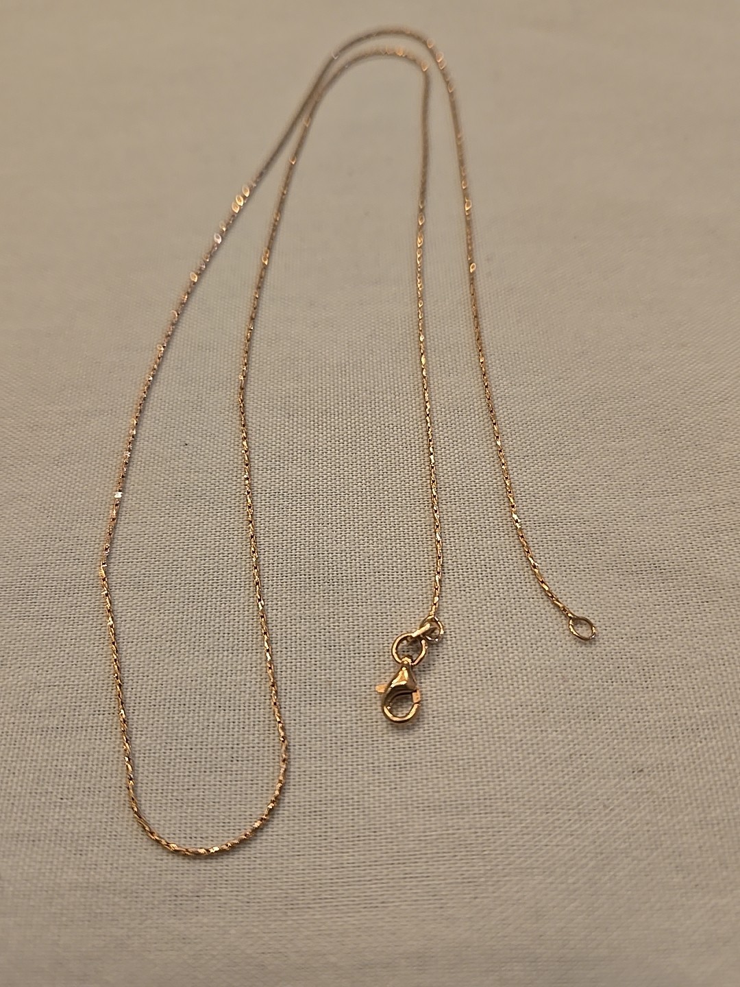 Italian14kt RG/925STERLING Snake Chain Diamond Cut,24″L, Lobster Clasp,…