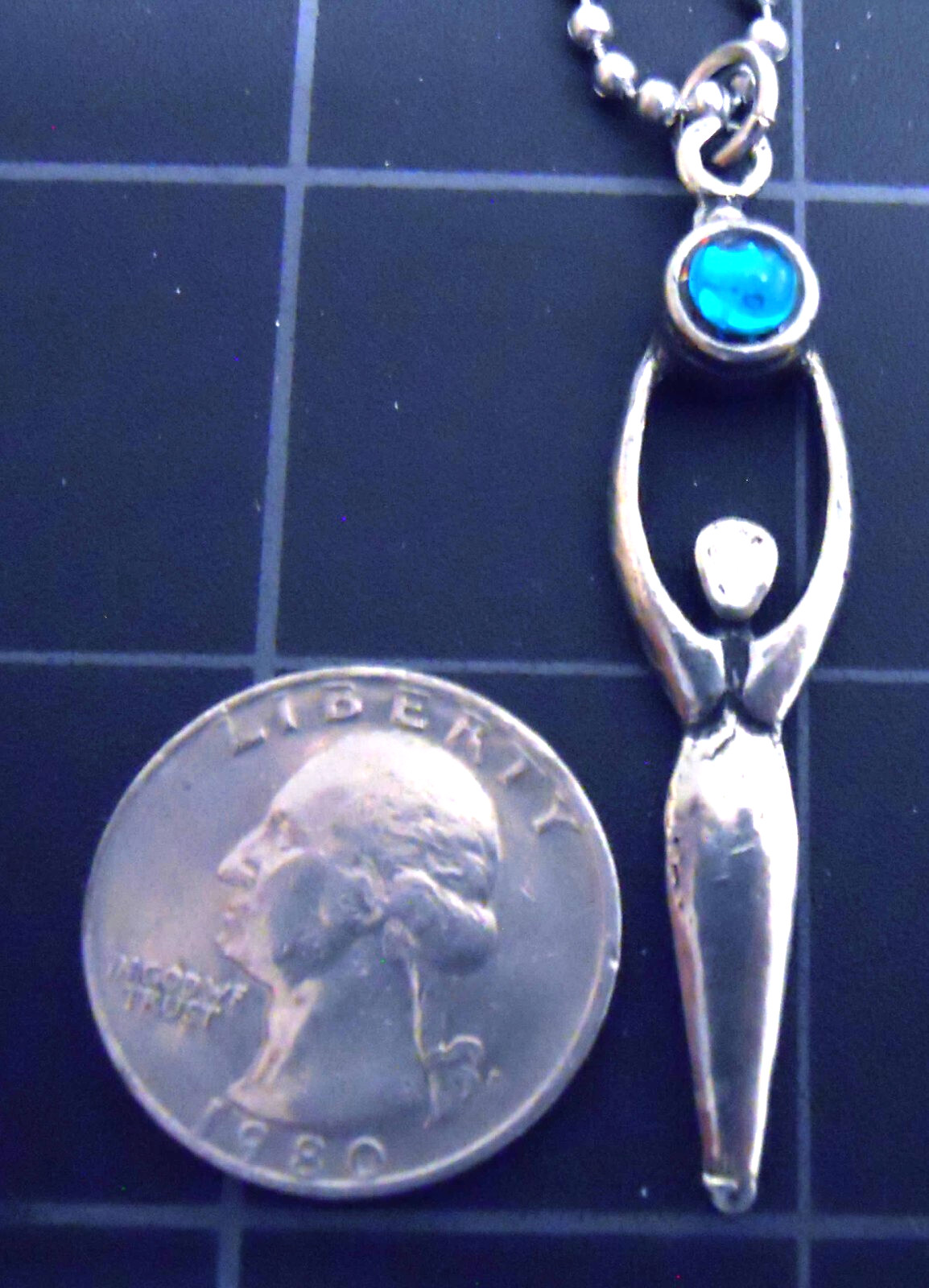 Necklace INTUITION WICCA Pendant Stainless Steel Ball Chain New Amulet – Goddess
