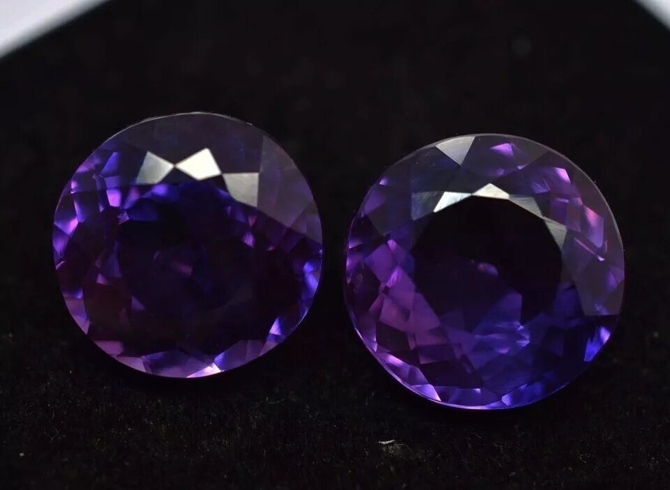 Montana 14+ Ct Sapphire Natural Pair Purple Pink Round Cut Certified Gemstones