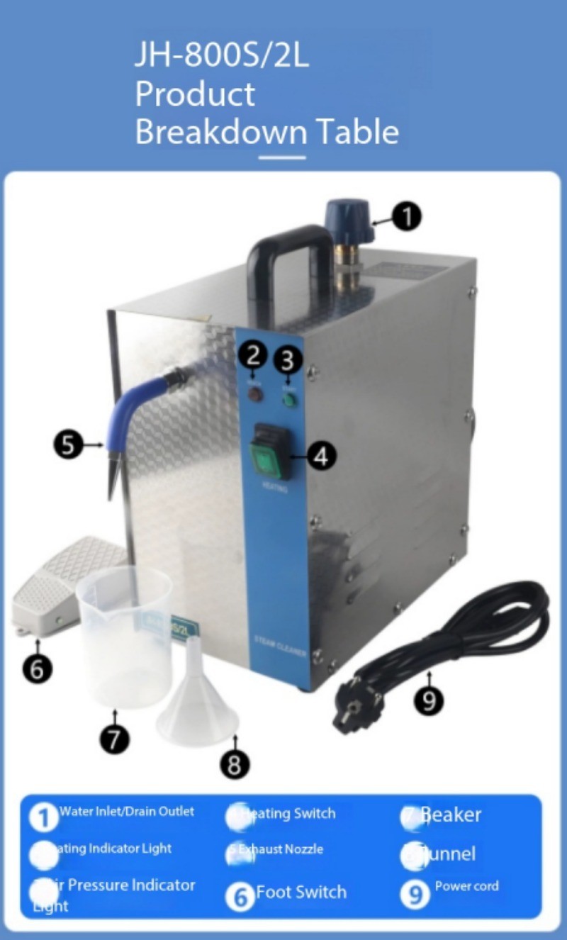 Steam Cleaner; Steam Sprayer; Small Steam Generator for Jewellery Plating