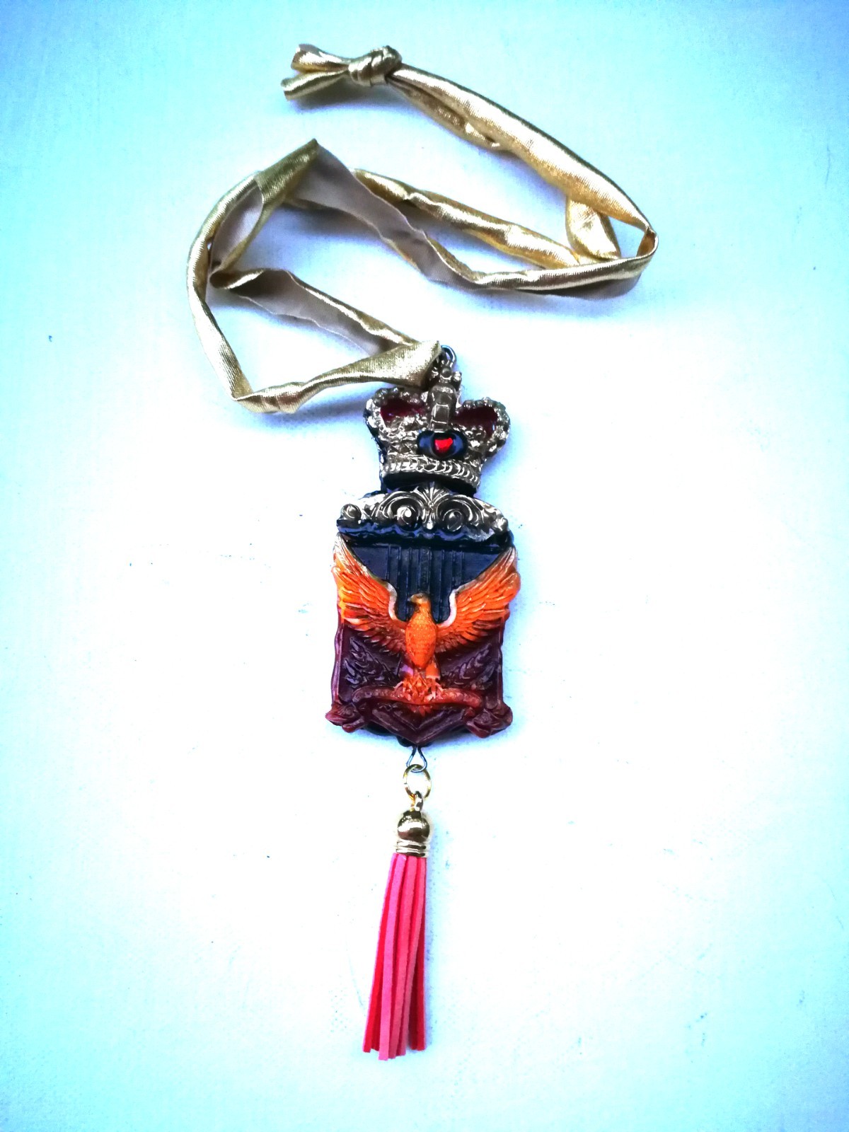 Royal Crown Eagle Pendant Bird Spirit Companion Talisman Necklace Magic Jewelry