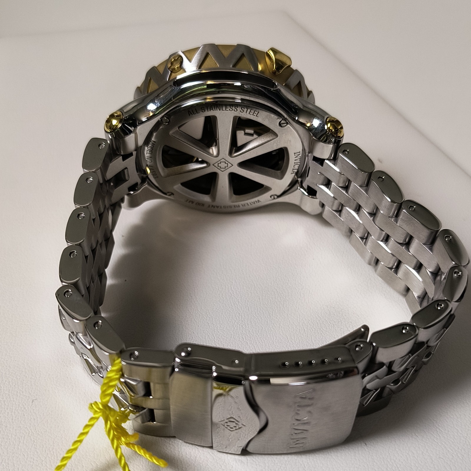 Invicta Cerberus With AbaloneDial SS Bracelet Silver/Gold 47 MM Model #44593