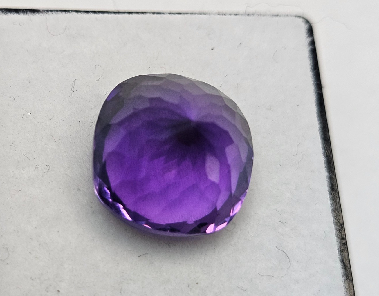 Purple Amethyst 6-7 Ct Cushion Cut Natural Certified For Ring Making Gemstone