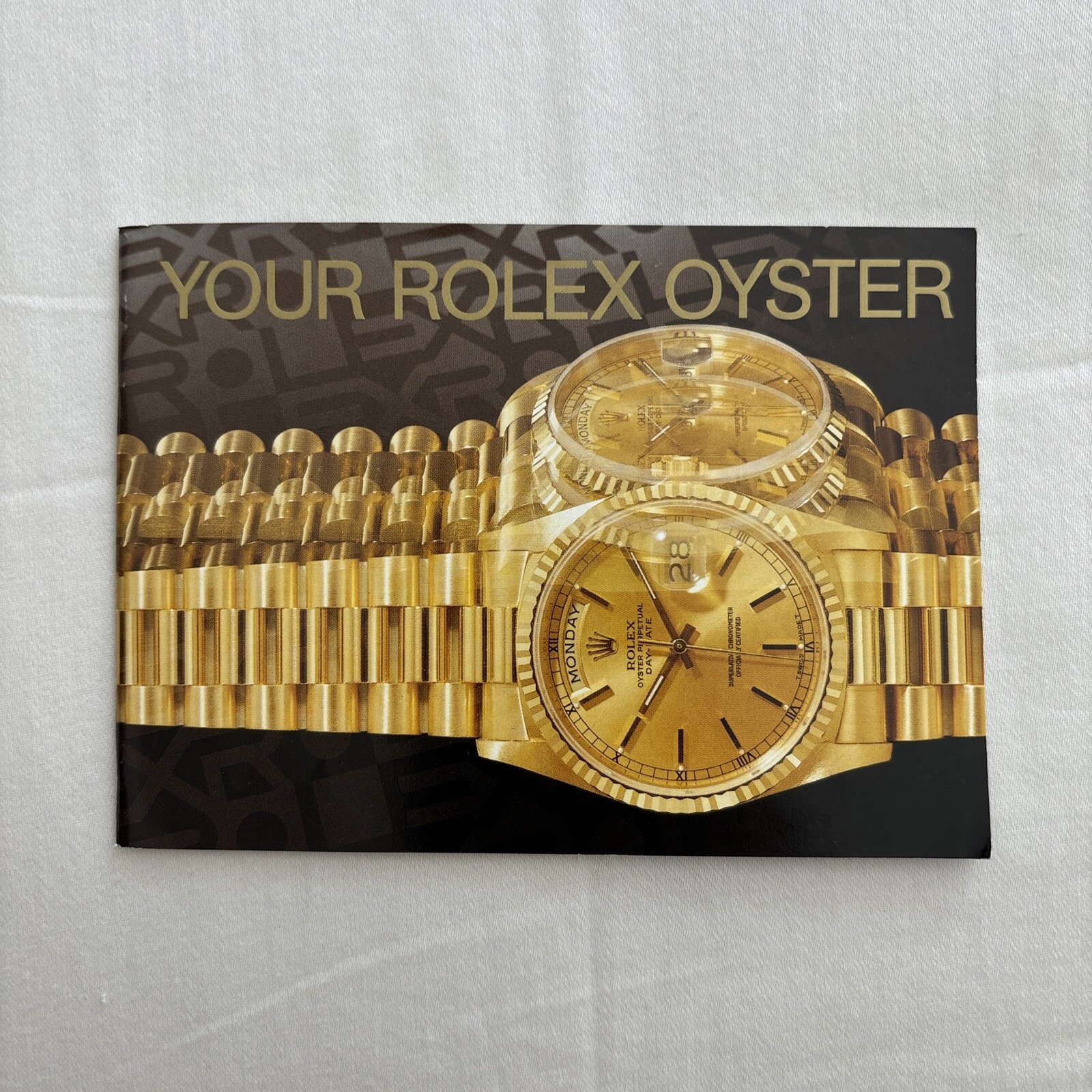 Authentic “Your Rolex Oyster” Instruction Booklet Manual 1990s-2000s