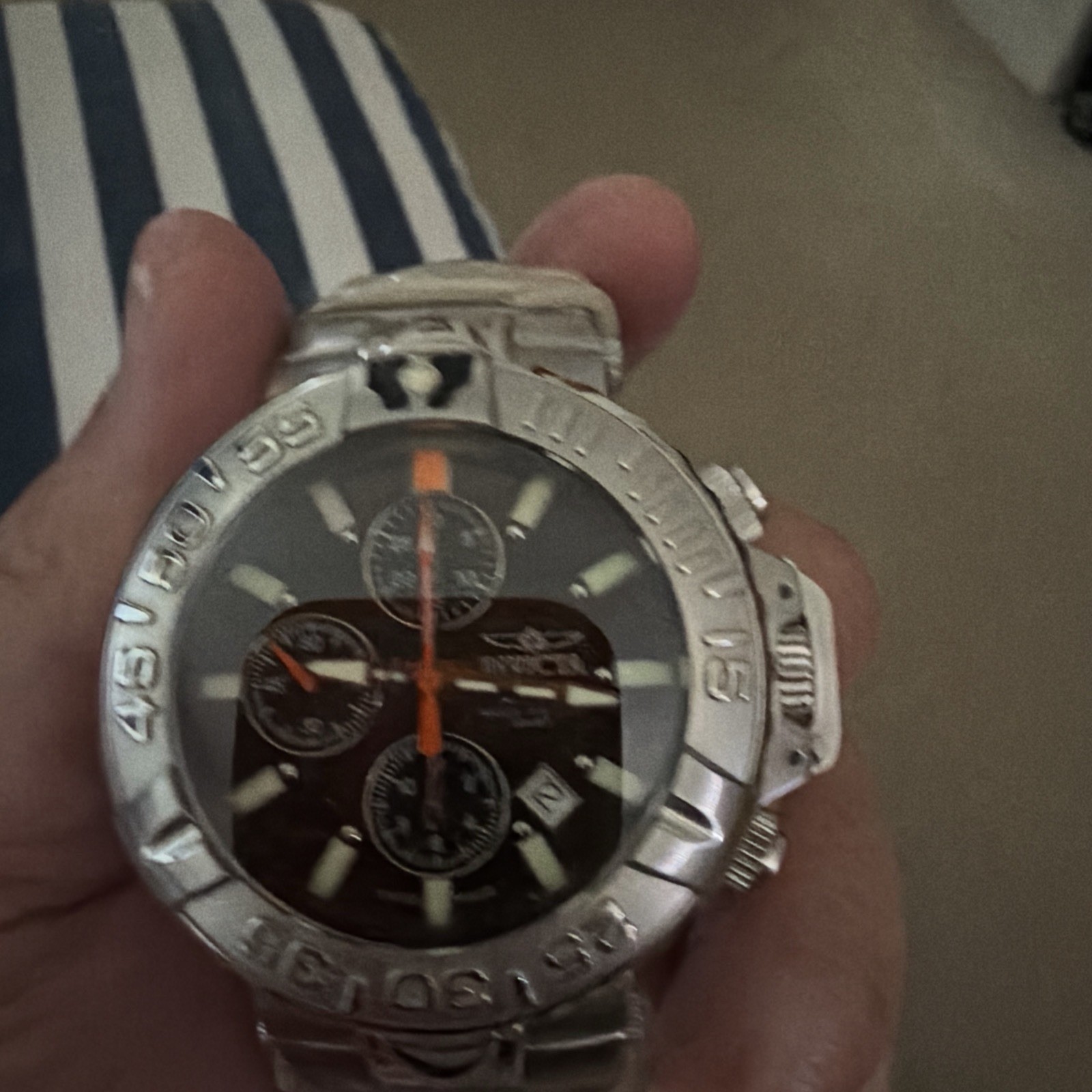 Invicta Subaqua Noma II Midel#2872 Black Dial New In Box Unworn