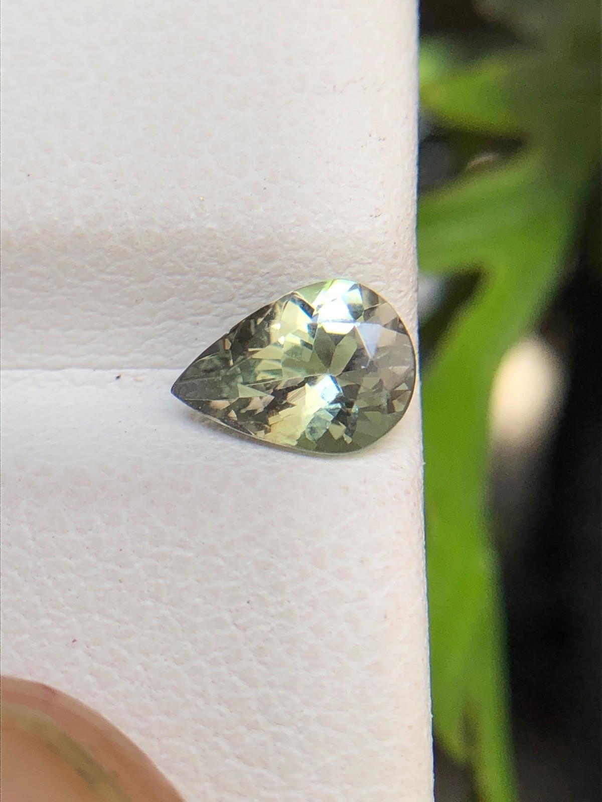 Natural Tanzanite Pear, Golden Purple Color 7×5 MM Faceted Zoisite Gemstone