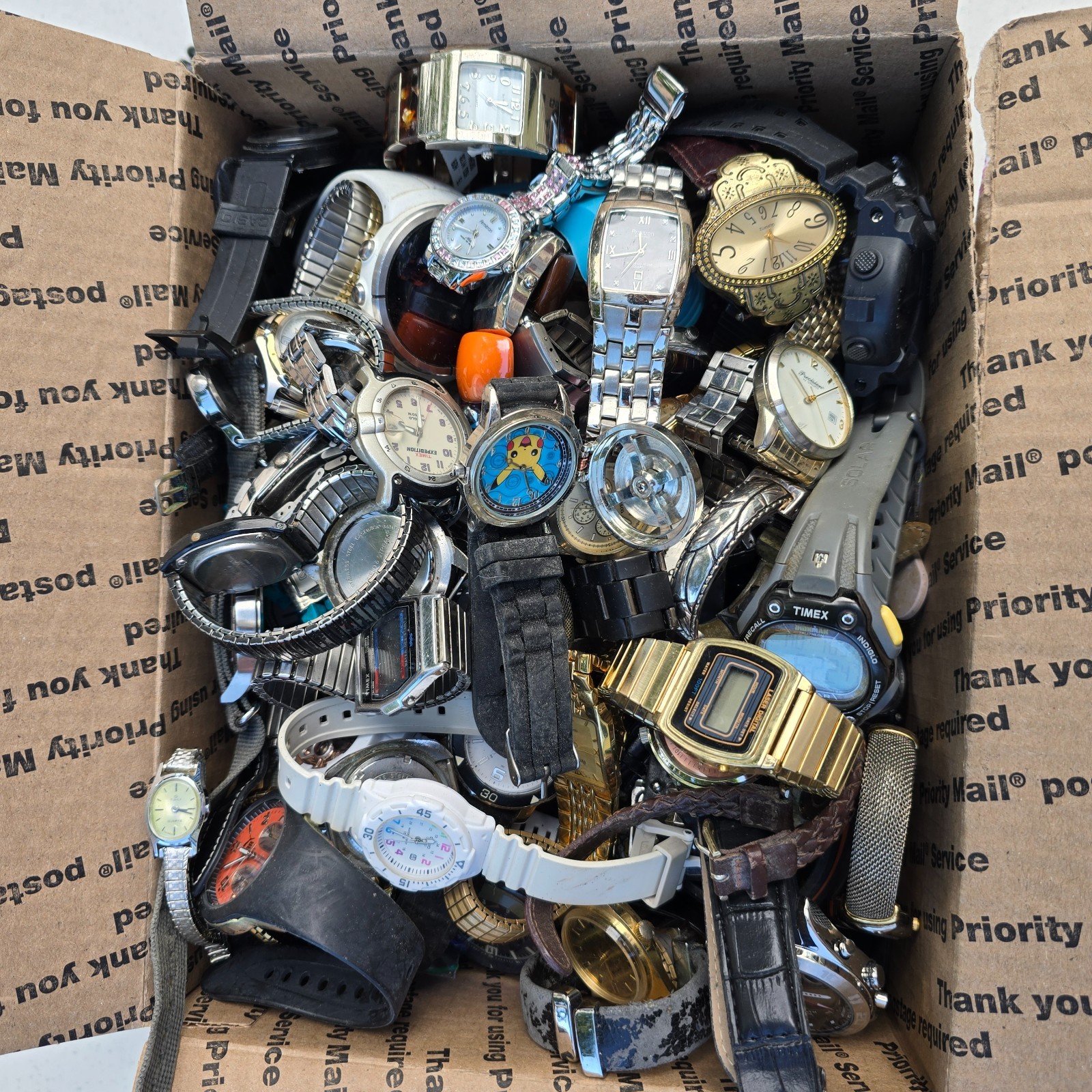Watch Lot Men Women Invicta Casio Guess Fossil Wenger 15.8 LB VTG Modern PARTS