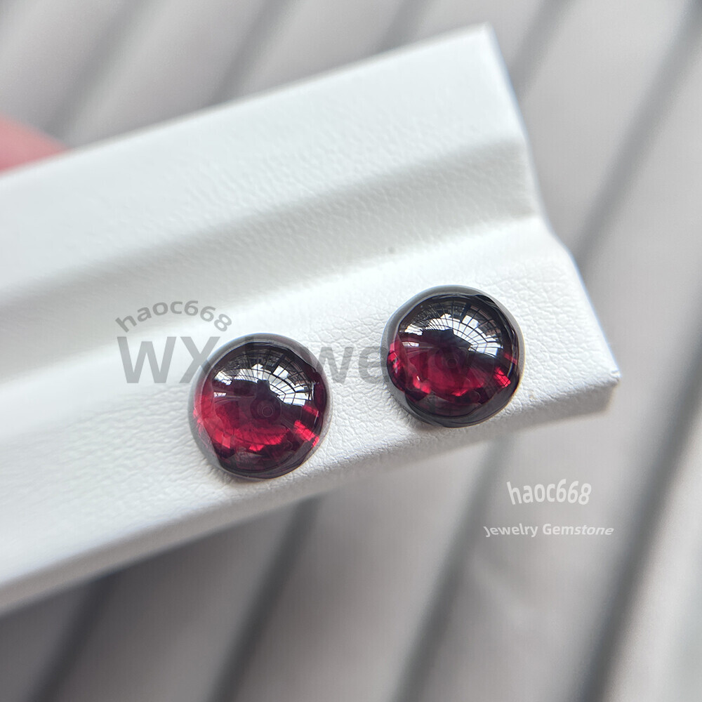 10se Pink transparent 3mm-12mm Amethyst Round Cabochon Loose Cubic Zirconia