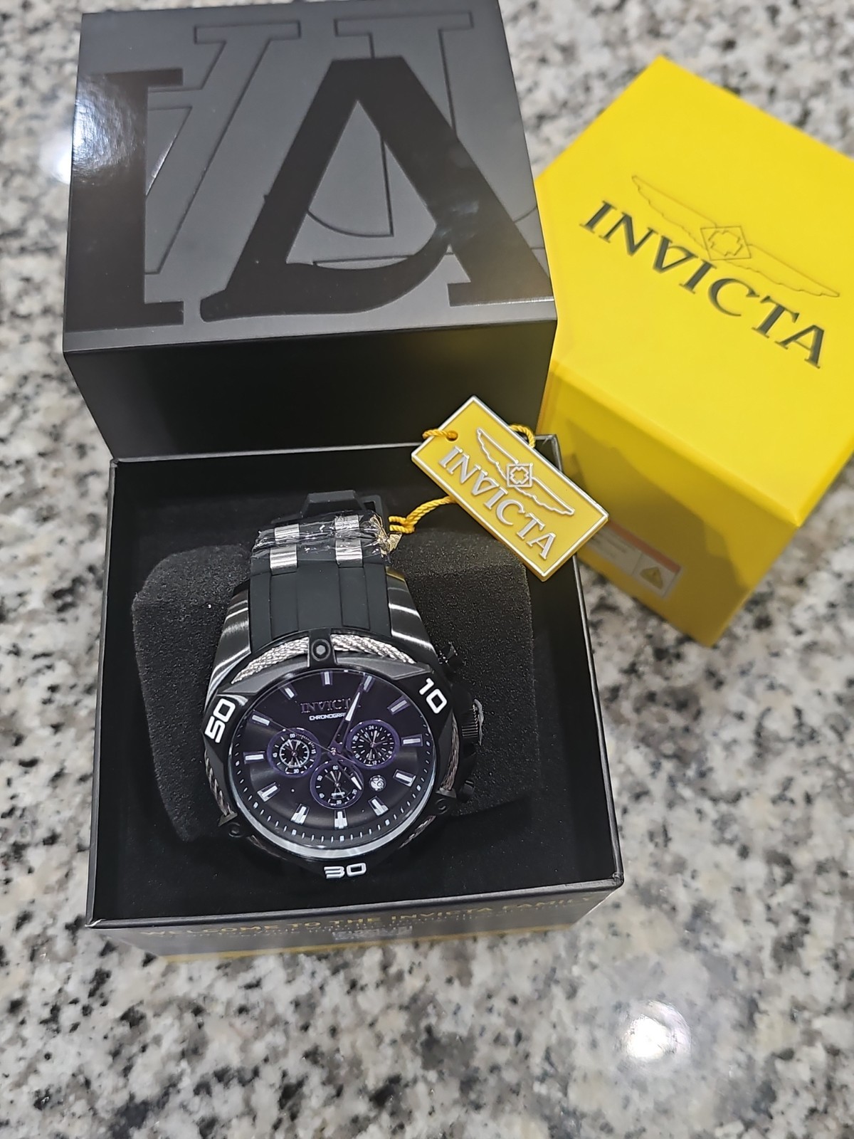 RETAIL $699.00 IN STORE Invicta Bolt Tensora Men’s Watch – 50mm, Black ZG-34136