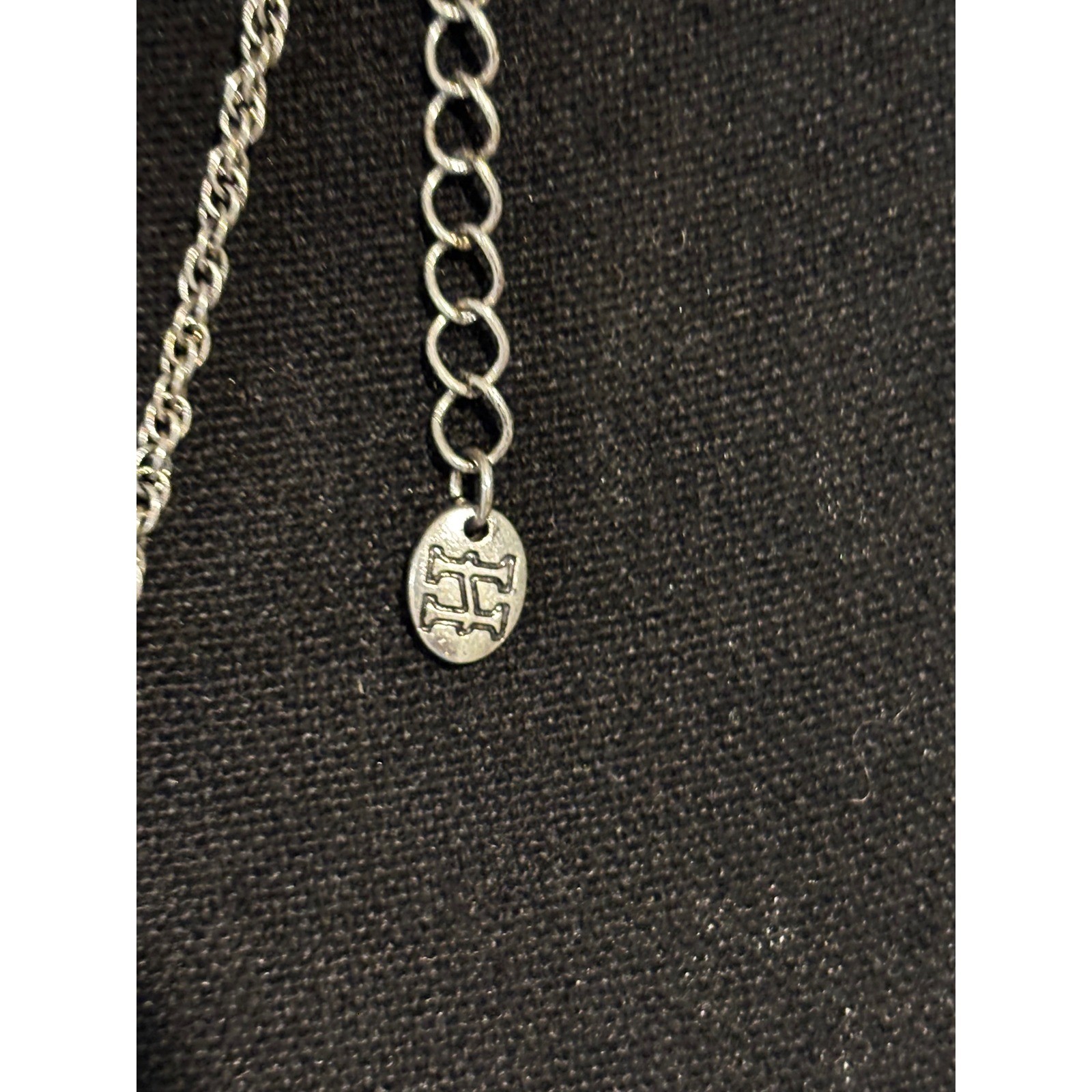 Mixed Metal Articulated Angel Heart Pendant Necklace Silver Gold Tone Holy Boho
