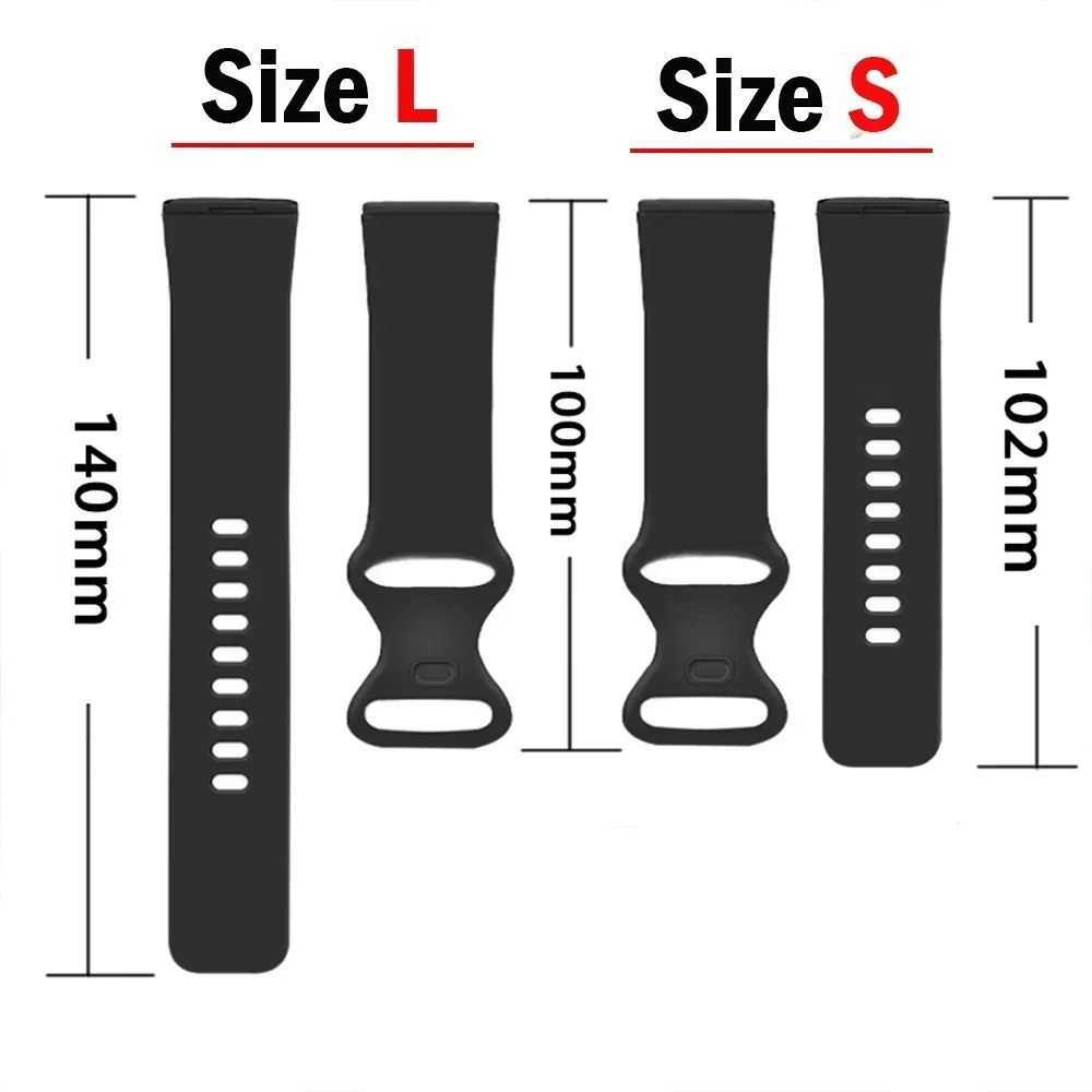 For Fitbit Versa 3 4 Sense Silicone Strap Wristband Replacement Watch Band Sport