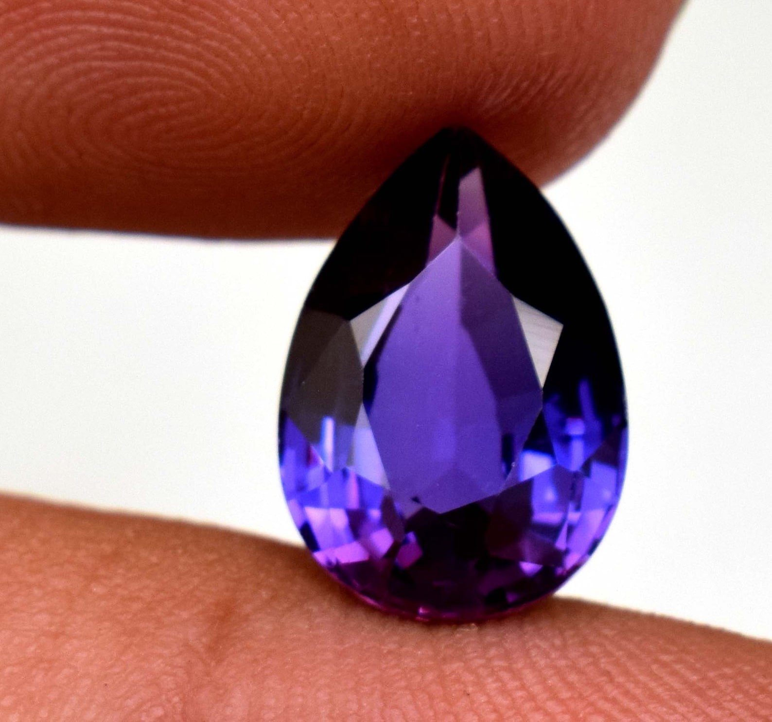 9.45 Ct Natural Purple Blue Sapphire Pear Cut Loose Gemstone Certified