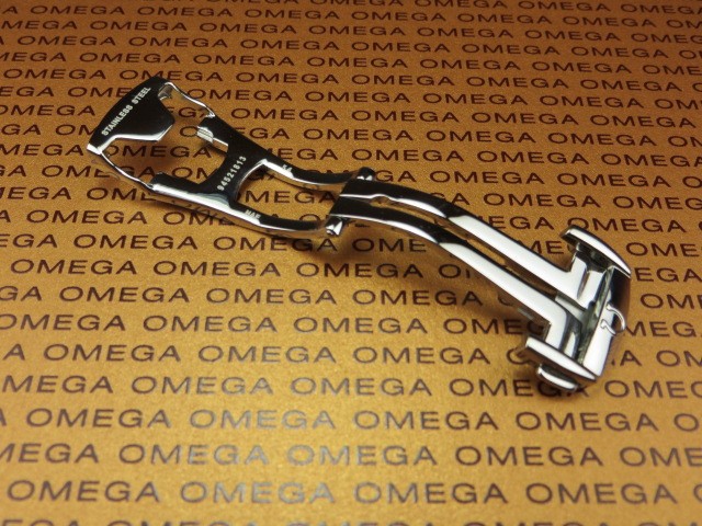 New 16 mm Authentic OMEGA Stainless Steel Deployment Buckle Polish 16 94521613