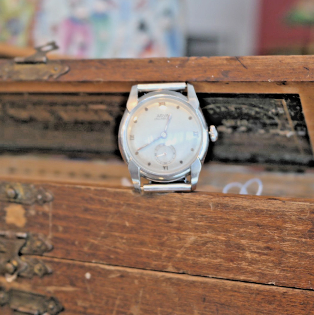 Mid-20th Century ARVO ICABLOC Wristwatch – Nice Kreisler Diamond Mesh Band