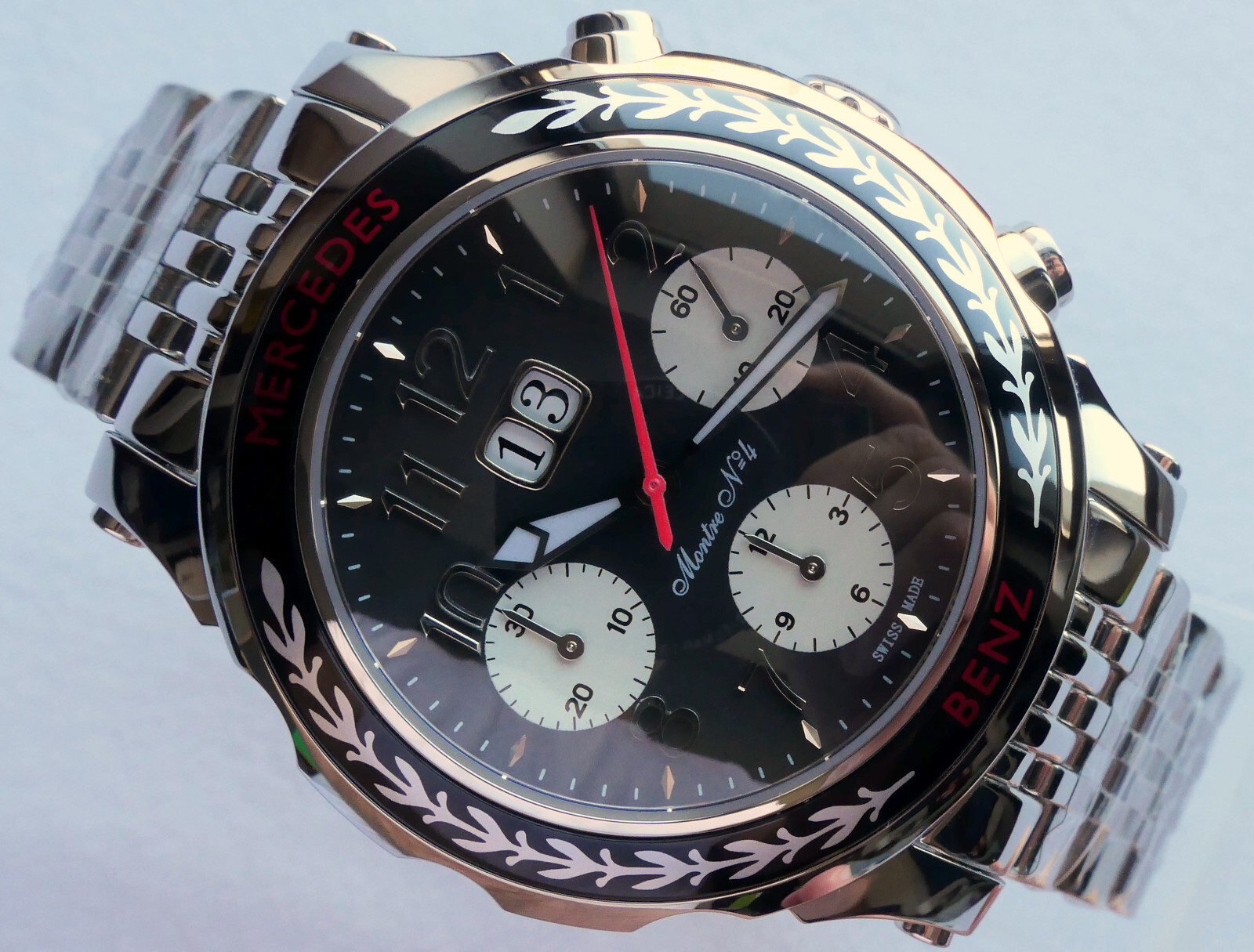 Mercedes Benz Classic Car Accessory Grand Data Swiss Automatic Chronograph Watch