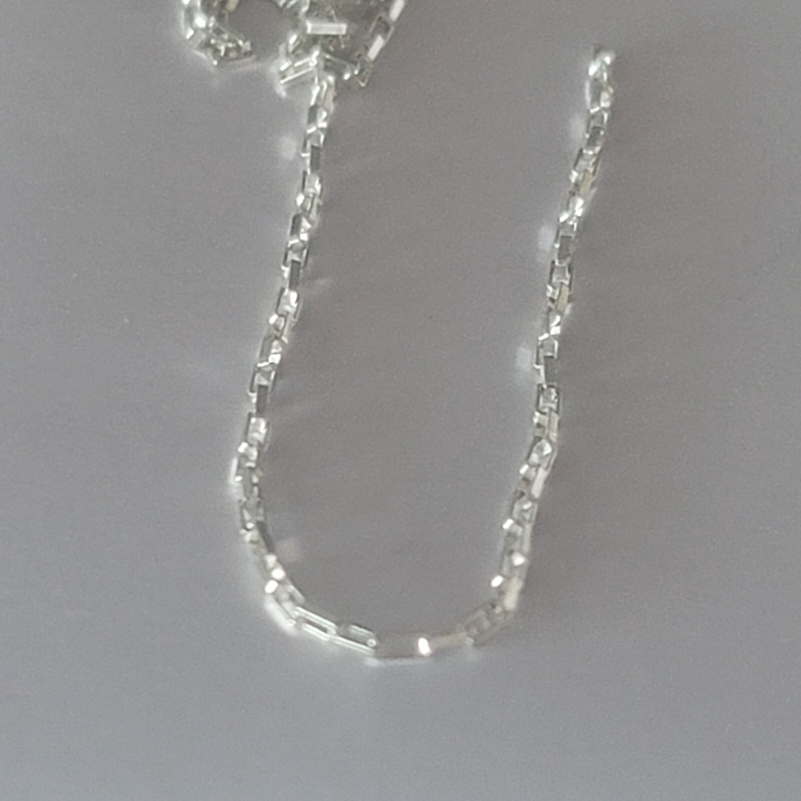 4 x 24 Inch Sterling Silver 2 mm ” Rectangle Oval ” Links Chain New Off Roll