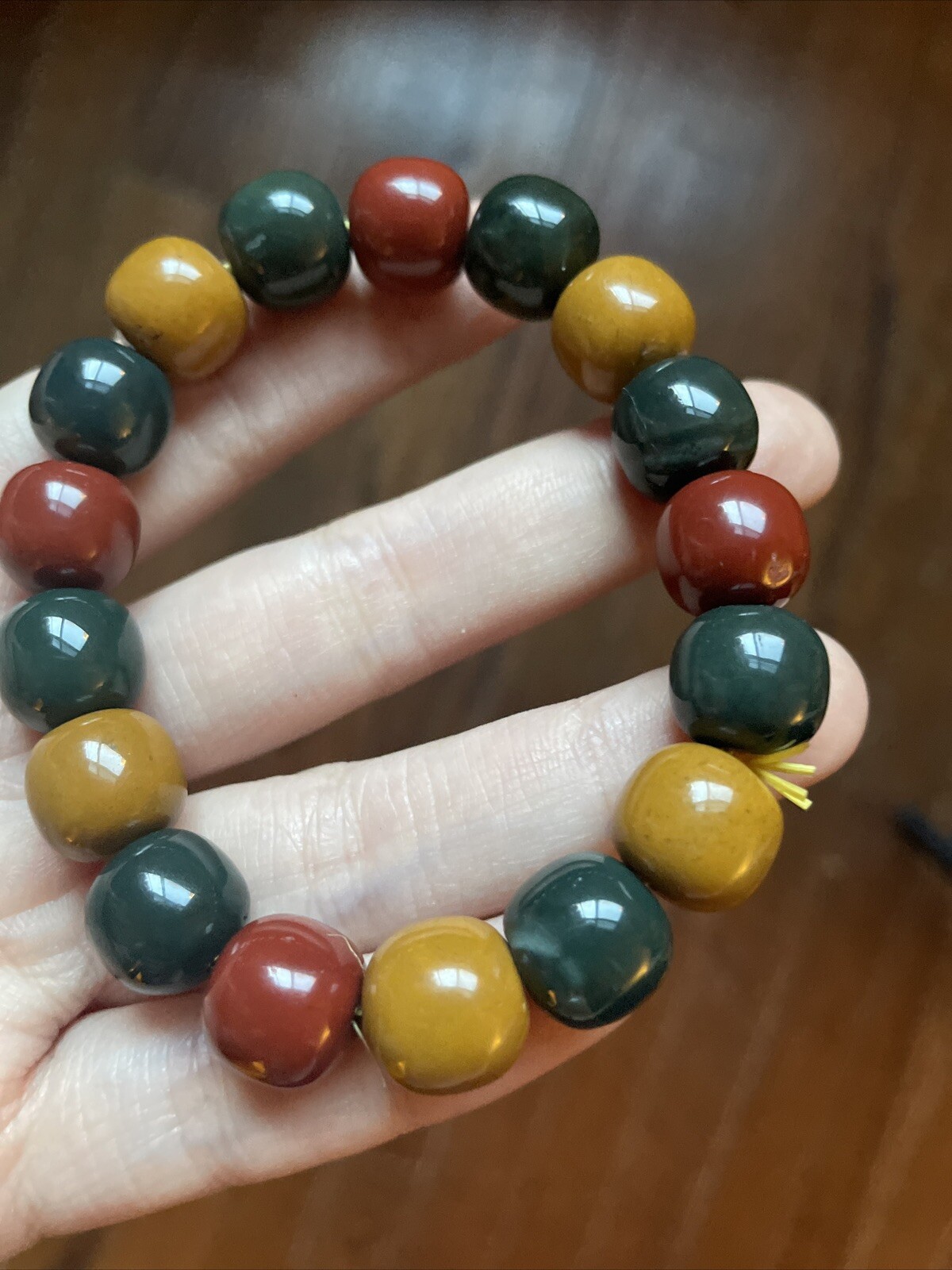 阿拉善 Agate , Natural Gemstone Bracelet 12.2mm
