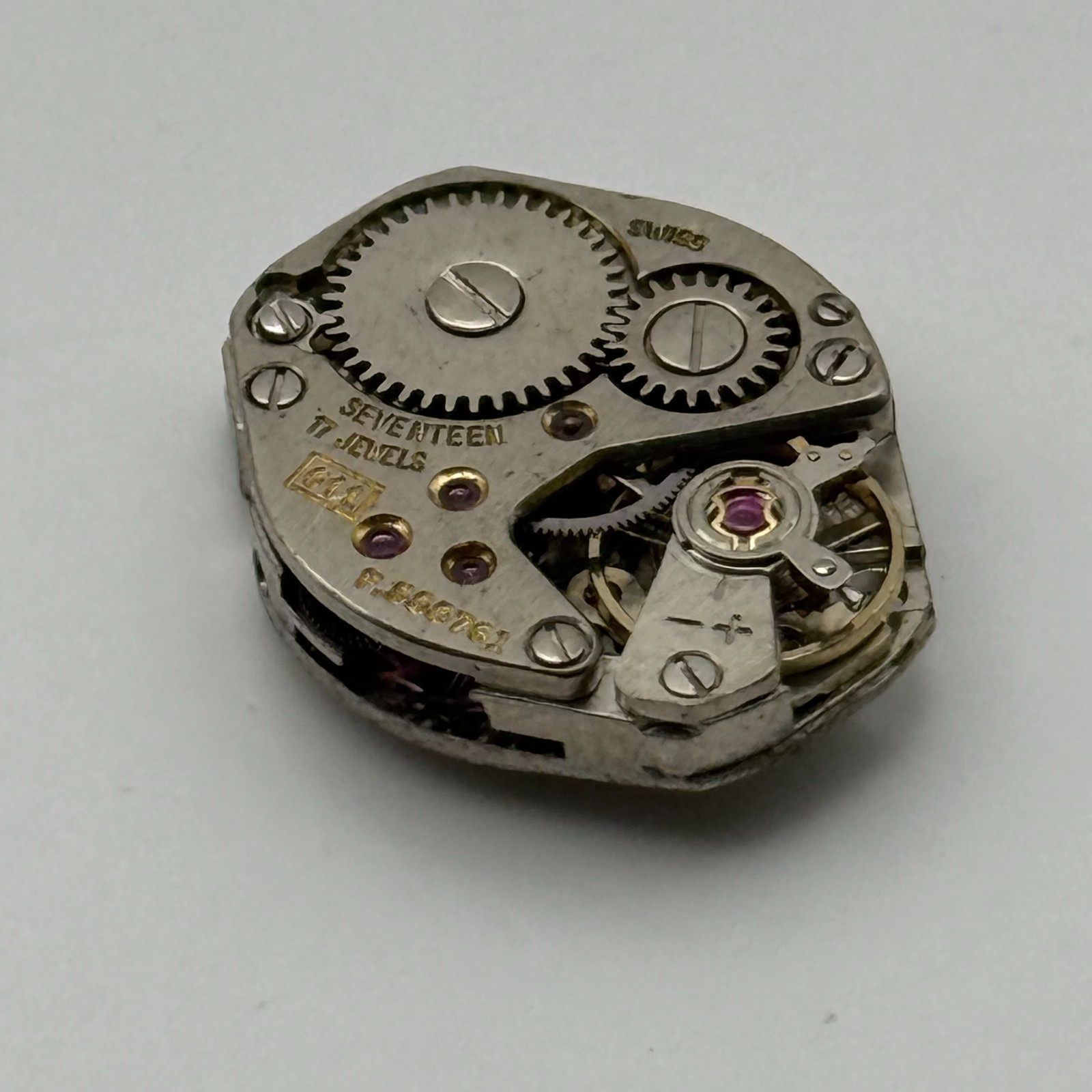FHF 69-21 Watch Movement Rone 17 Jewels Swiss Manual Wind Parts Repair 15.3mm