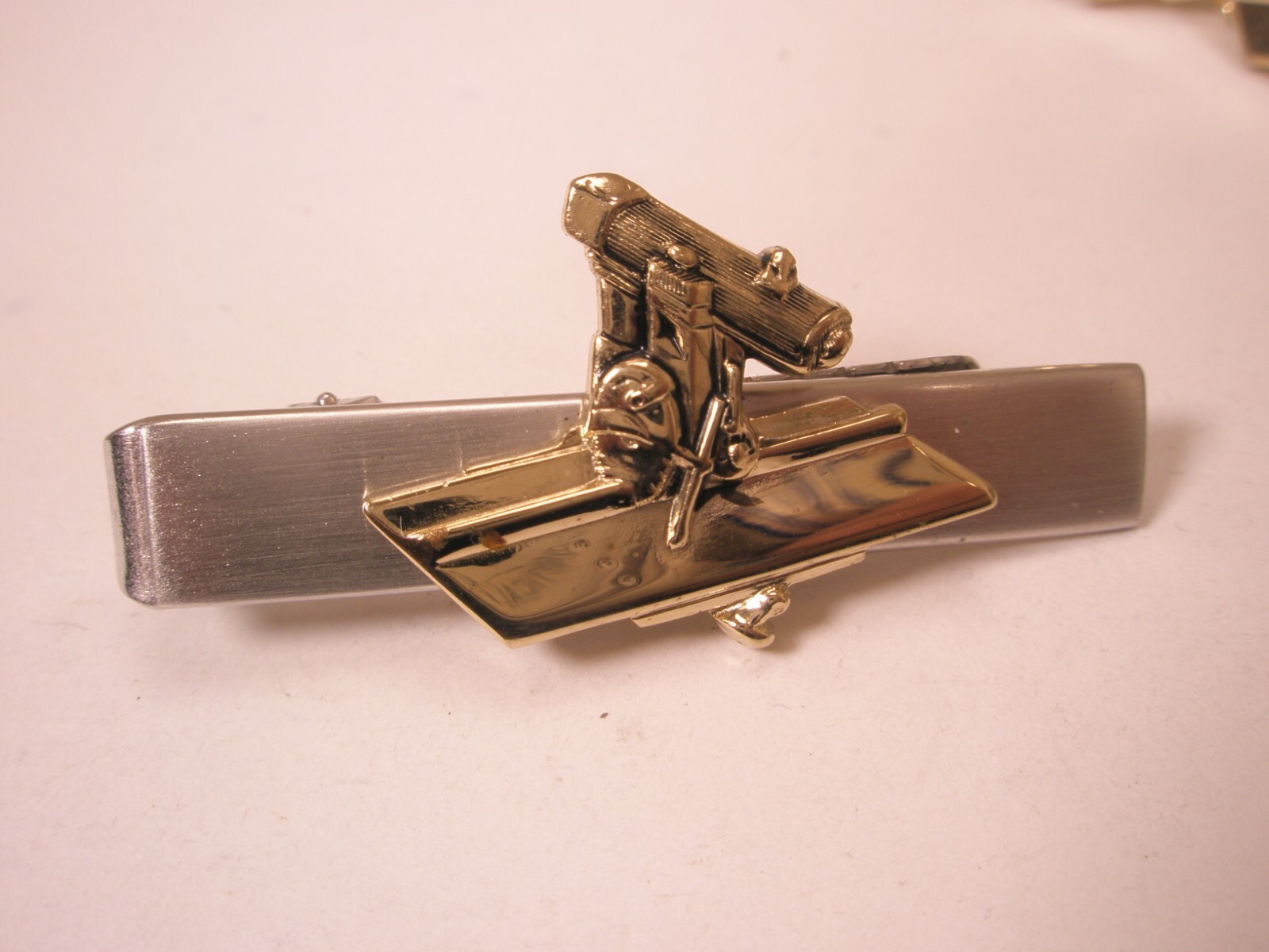 Tools Radial Arm Saw Vintage Cuff Links & Tie Bar Clip wood cabinet carpenter