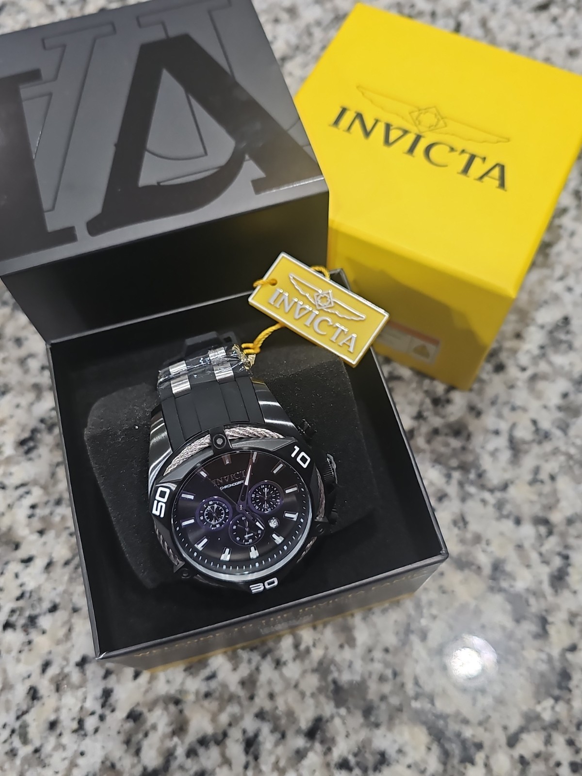 RETAIL $699.00 IN STORE Invicta Bolt Tensora Men’s Watch – 50mm, Black ZG-34136