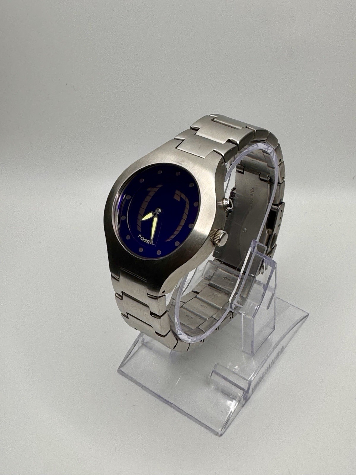 FOSSIL Big Tic JR-8052 Digital Analog Deep Blue Mens Wrist Watch ￼