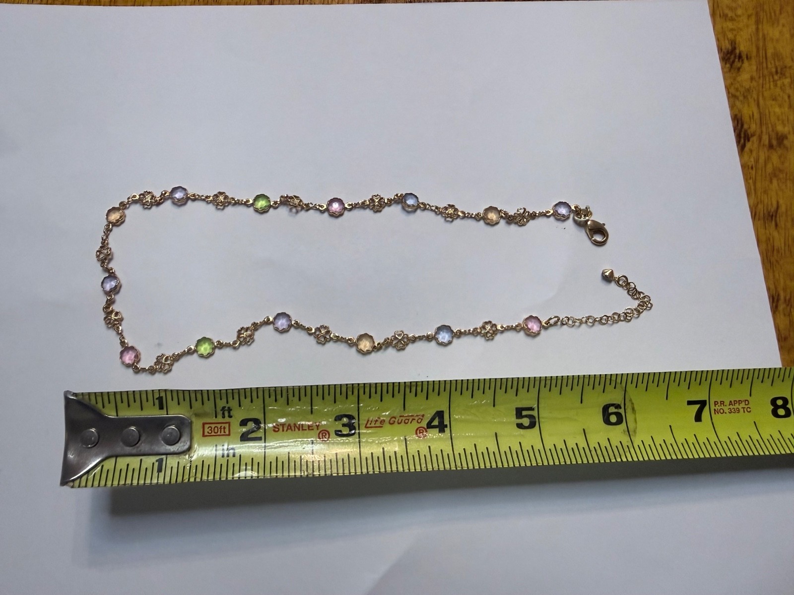 Gold Tone Weave Link Woven 6 in – 14 in Necklace AA#5