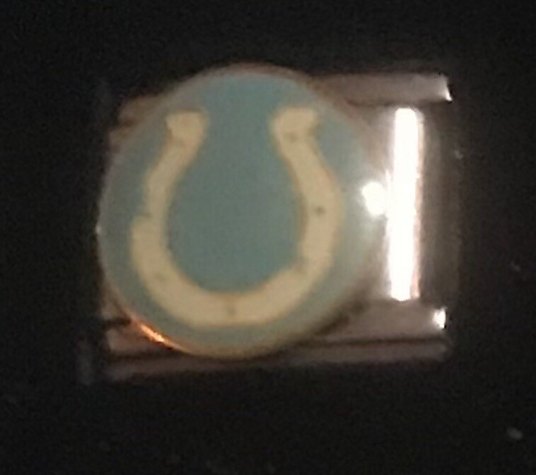 Horseshoe Wholesale Italian Charm Enamel Link 9MM K19