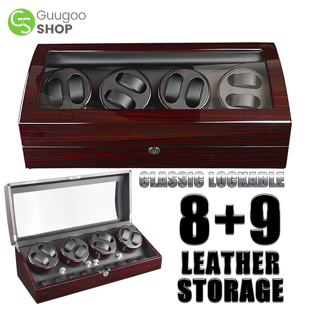 Automatic 6+7/8+9 Watch Winder Storage Display Box With Super Quiet Motors Gift