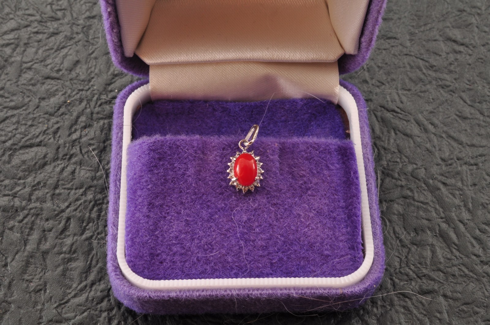 Certification oxblood coral pendant top 925 silver (11mm (0.43in) total 4.0ct).