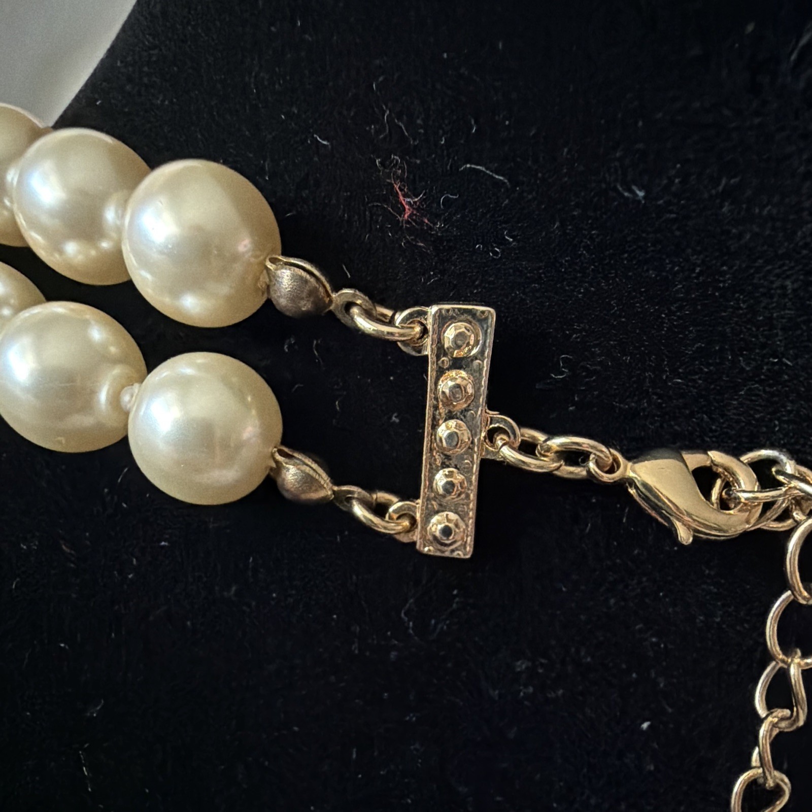 KJL by Kenneth Jay Lane Double Strand Faux Pearl Necklace