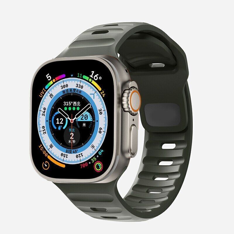 For Apple Watch Series Ultra 11 10 9 8 7 5 Silicone Sport Strap Band 38/49mm