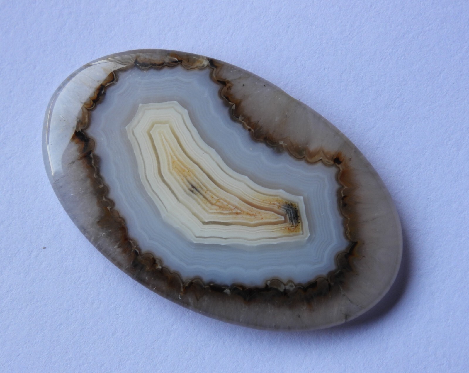 58.85 Cts Natural Montana Agate Cabochon Loose Gemstone 46X28X5 MM