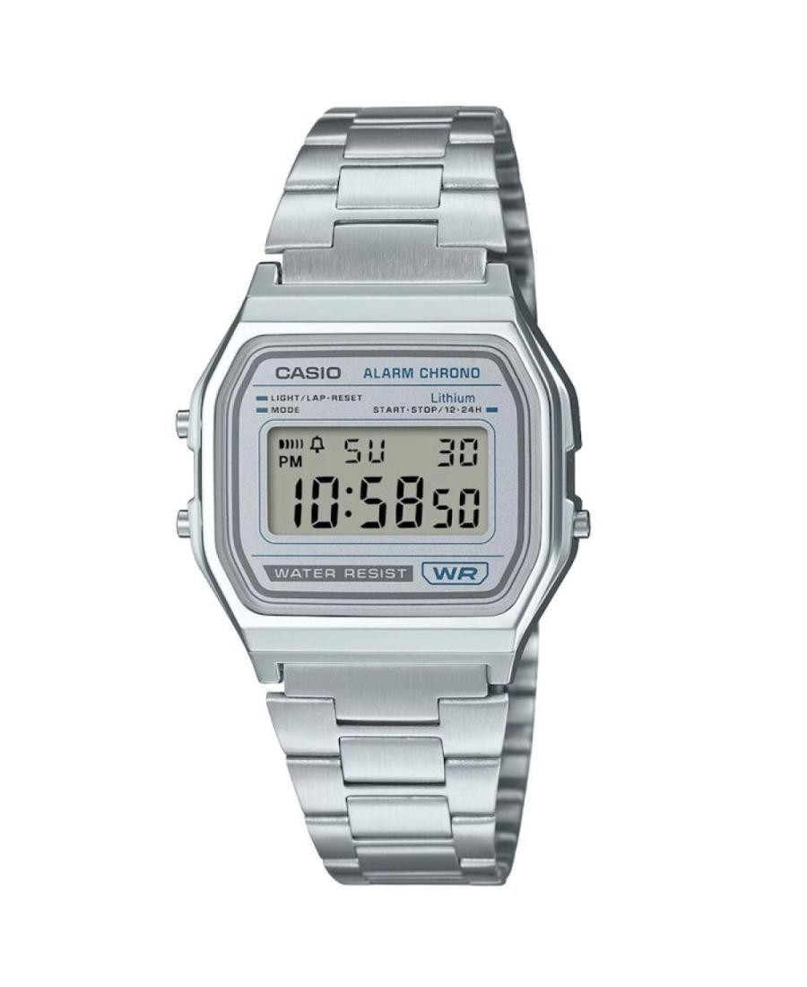 CASIO Men Digital Quartz Casual Watch Classic Dress Silver color Dial Waterproof