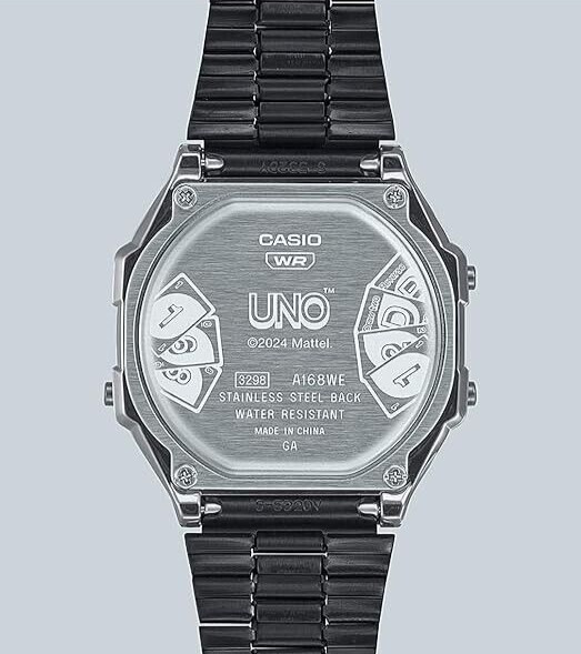 CASIO A168WEUC-1AJR UNO Collaboration Model Wild Card Unisex Resin With Box